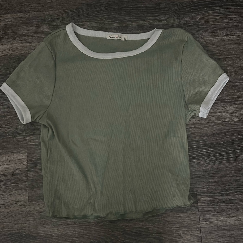 Heart Hips Sage Green Top